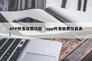 开发收费功能介绍，附开发收费价目表